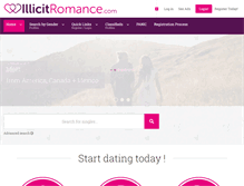 Tablet Screenshot of illicitromance.com